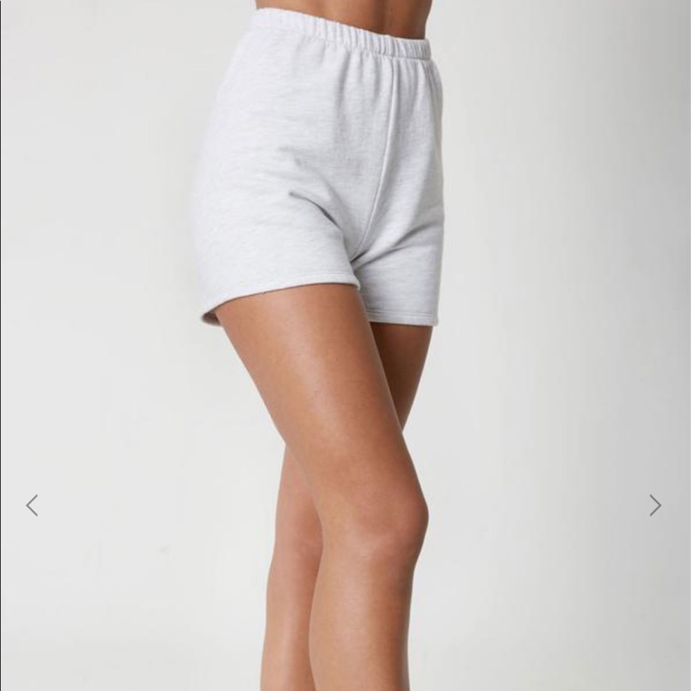 Joah Brown Fitted SweatShort Grey French Terry S/M